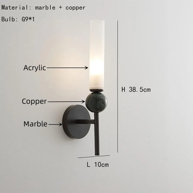 Creative marble ball acrylic pendant light for restaurant