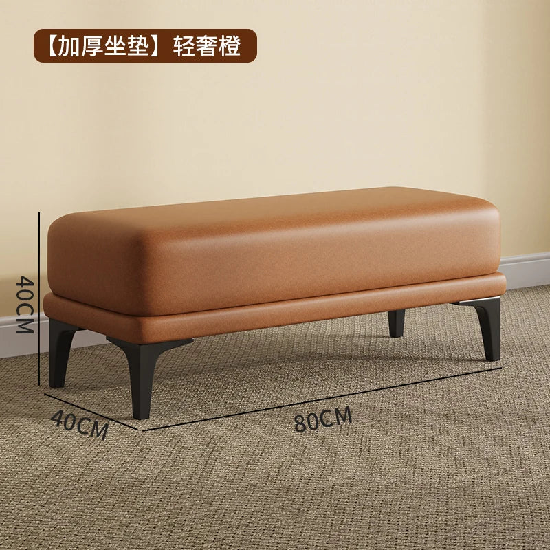 Nordic modern velvet stool unique and space-saving pouf - vue 20 sur 24