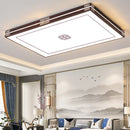 Modern rectangular LED ceiling chandelier for indoor lighting