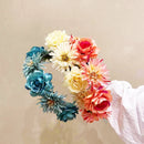 Bohemian floral hairband decorative bridal crown