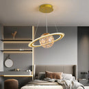Creative earth moon football pendant light original design