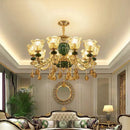 Light crystal chandelier for elegant and refined decor