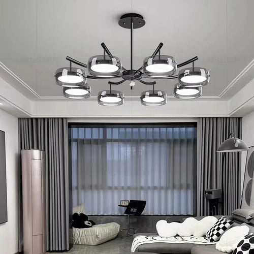 Decorative pendant chandelier for indoor living room lighting - vue 6 sur 8