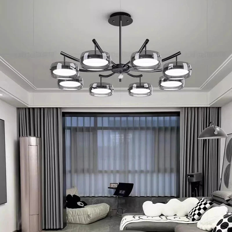Decorative pendant chandelier for indoor living room lighting - vue 5 sur 8