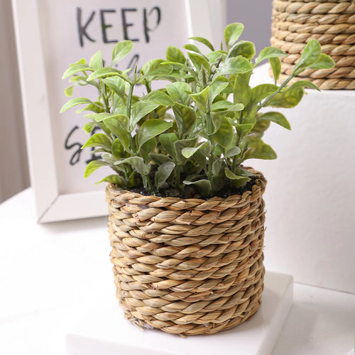 artificial plants decorative eucalyptus flowers in pot 17 cm