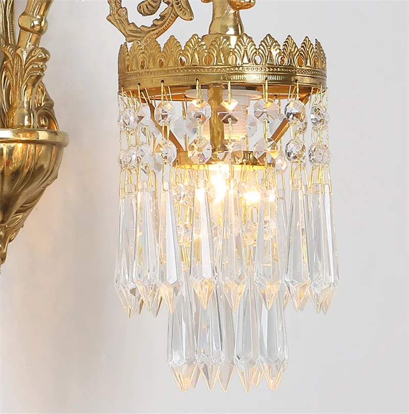 Copper wall light for modern interior decoration - vue 4 sur 7