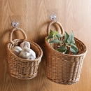 portable wall hanging woven storage basket