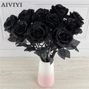 Set of 5 artificial flower bouquets for festive and home decoration