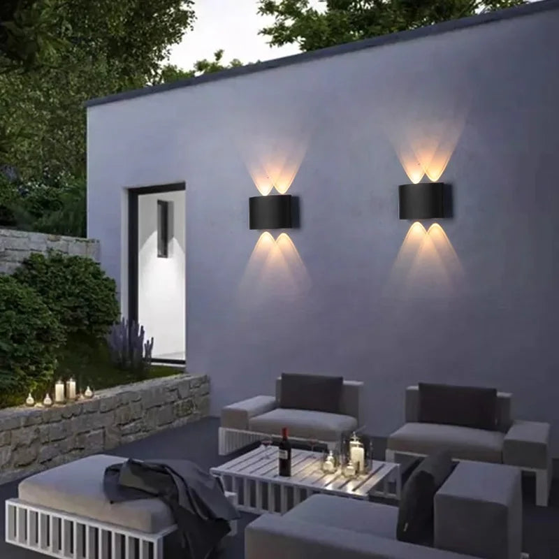Waterproof LED outdoor wall light for modern lighting