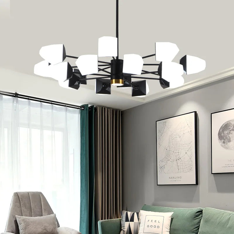 Modern LED chandelier for magical indoor lighting