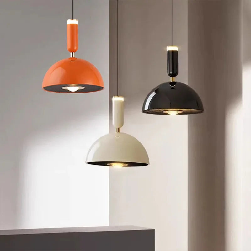 Nordic LED pendant light with adjustable height for home decoration, dining room, living room, bedroom, bedside lighting - vue 1 sur 14