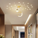 Simple modern LED chandelier, minimalist Nordic style for bar or café