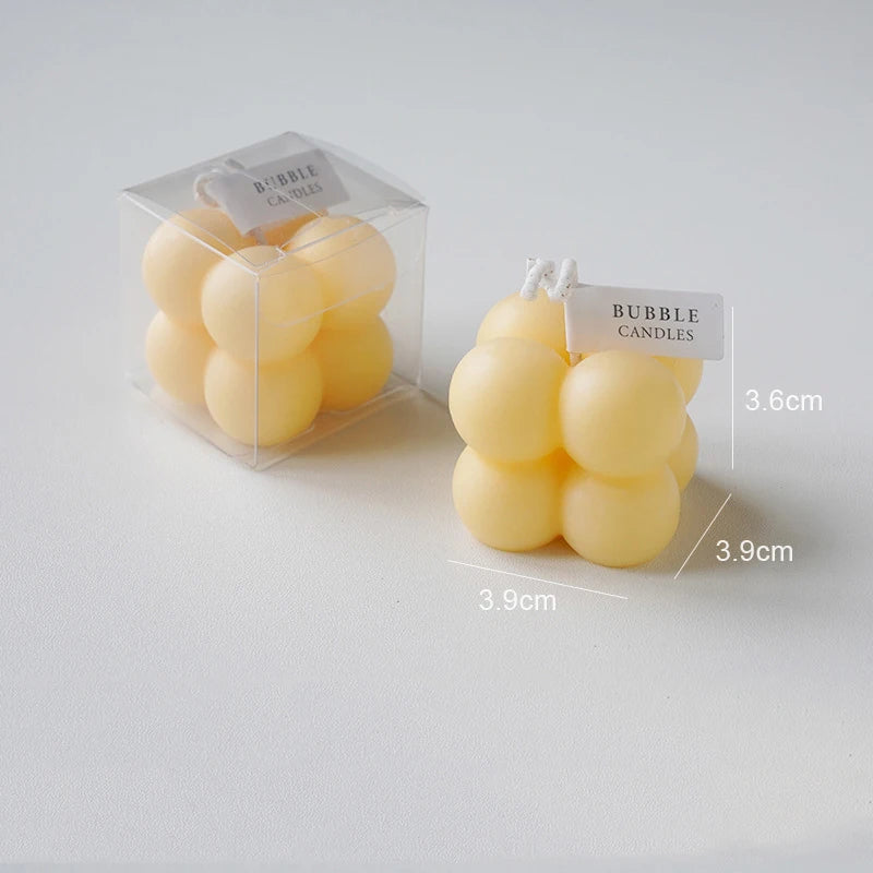 small handmade scented soy wax cube candle - vue 11 sur 17