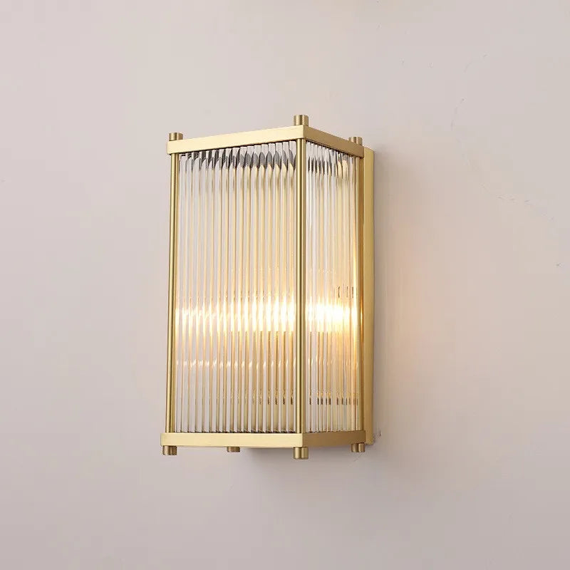 Modern decorative gold and silver crystal LED wall light