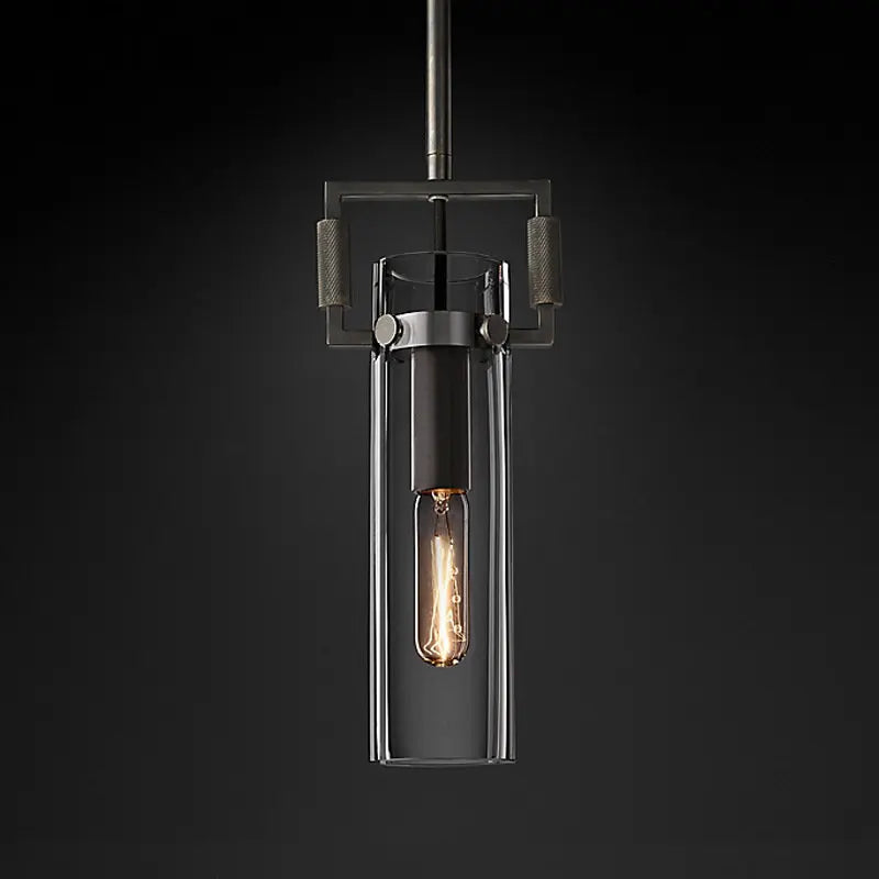 Industrial glass pendant light for interior decoration