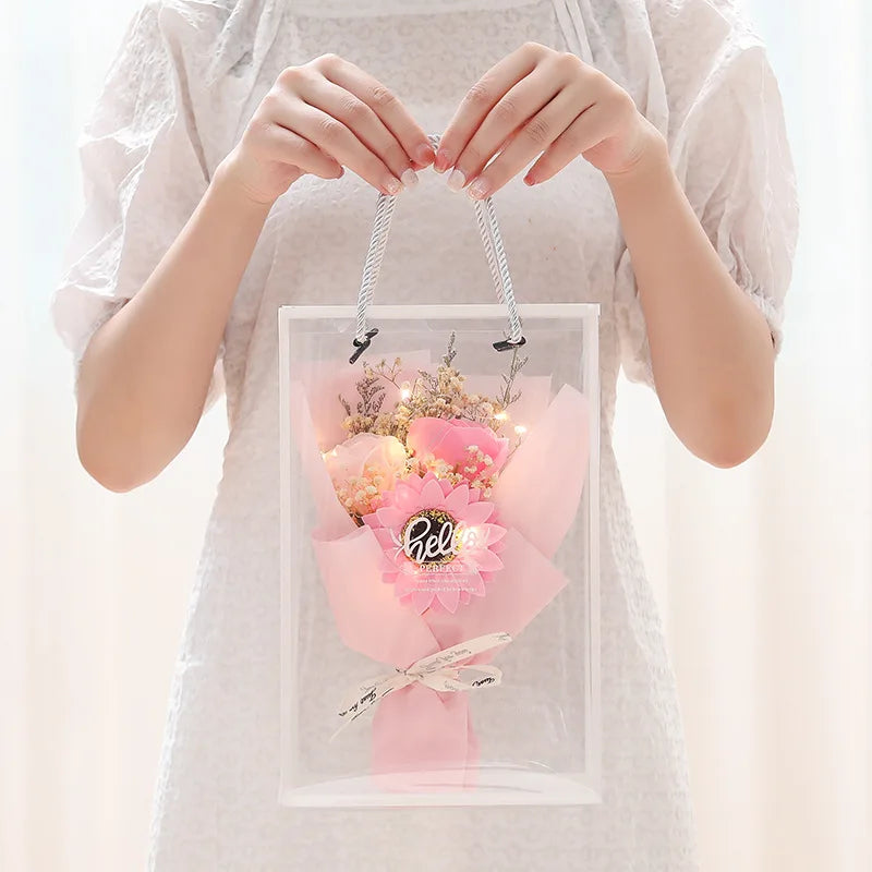 Artificial rose bouquet gift for Valentine’s Day wedding decorations - vue 6 sur 11