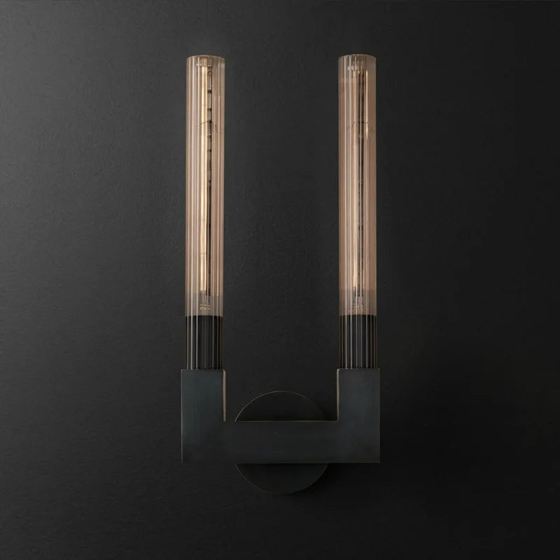 Retro clear glass wall light for interior decoration - vue 12 sur 12