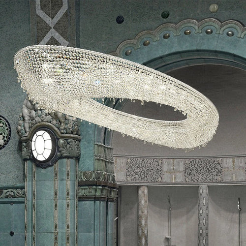 Clear crystal chandelier with creative and elegant design - vue 5 sur 10