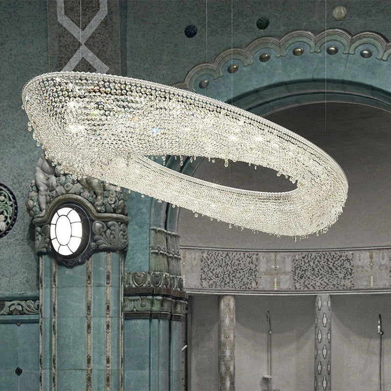 Clear crystal chandelier with creative and elegant design - vue 4 sur 10