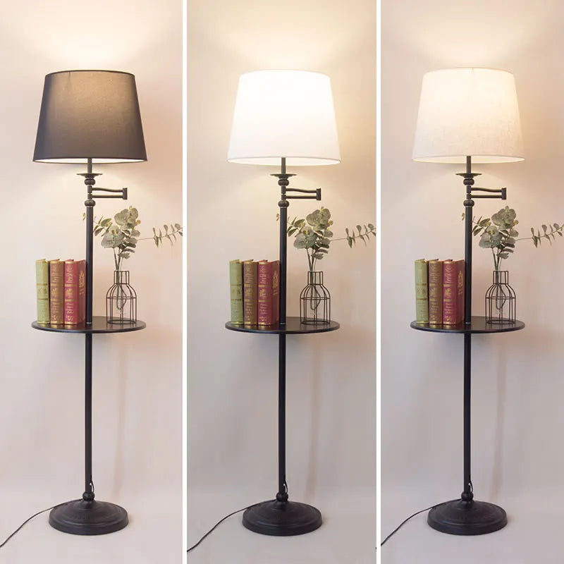 American style wooden floor lamp for interior decoration