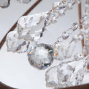 Vintage crystal chandelier birdcage style with retro LED lighting