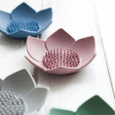 portable silicone non-slip lotus soap box