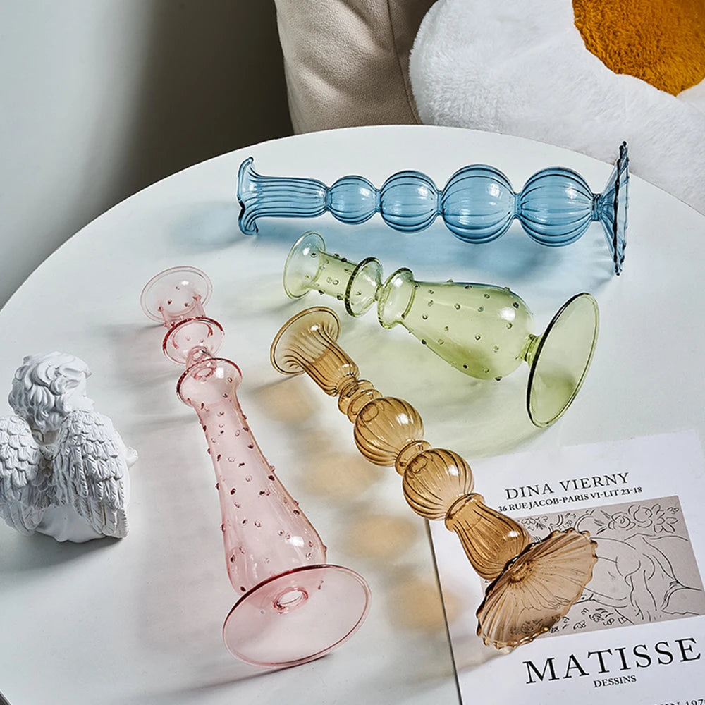 Creative glass candle holder for modern and elegant decoration - vue 5 sur 10