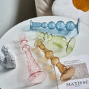 Creative glass candle holder for modern and elegant decoration