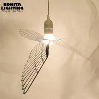Modern stainless steel pendant light bird peace and love