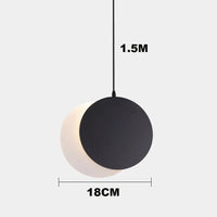 Modern decorative moon design pendant light for indoor use