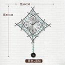 unique metal european design pendulum wall clock