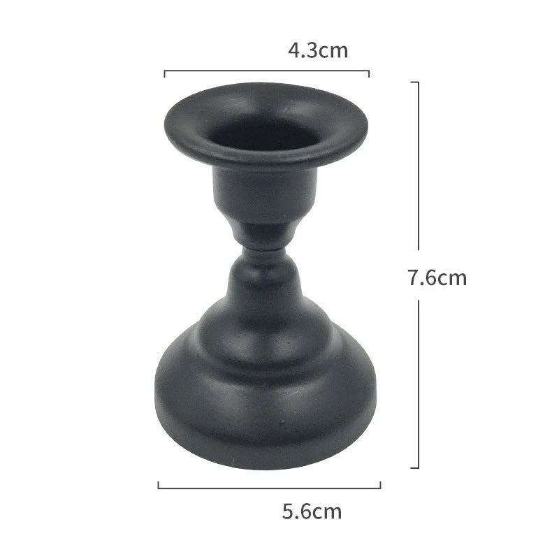Simple nordic iron candle holder for Christmas and romantic weddings - vue 11 sur 11