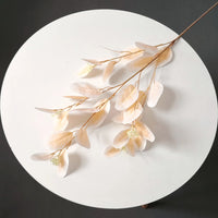 Artificial silk eucalyptus leaf branches for floral decoration