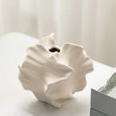 ceramic vase with geometric patterns for floral decoration