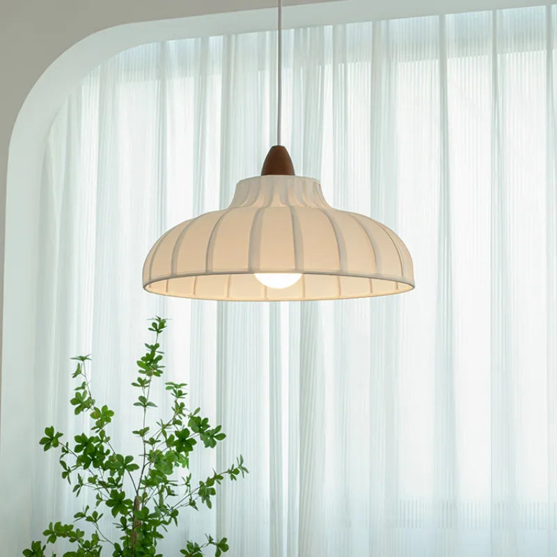 Vintage solid wood pendant light for decorative indoor lighting