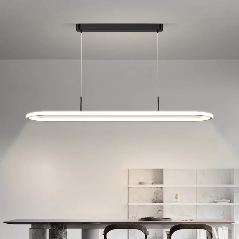Decorative LED chandelier for dining table and kitchen - vue 6 sur 10