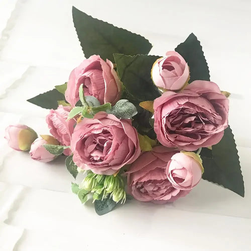Small artificial flower bouquet for spring decoration and weddings - vue 35 sur 37