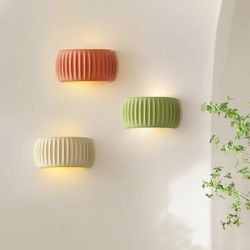Modern cream wind wall light