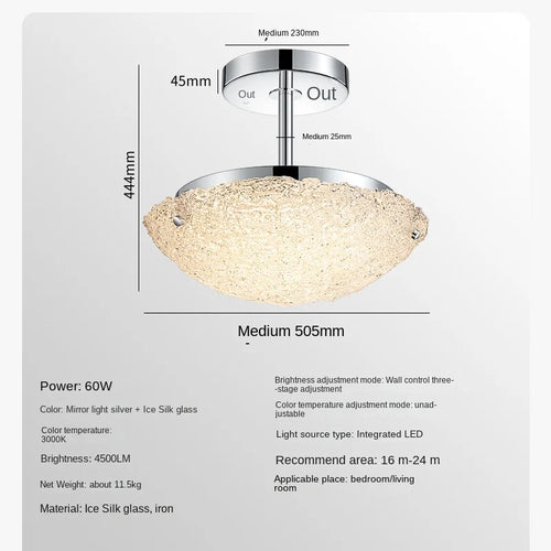 Modern stainless steel pendant light with minimalist crystal bar - vue 9 sur 9