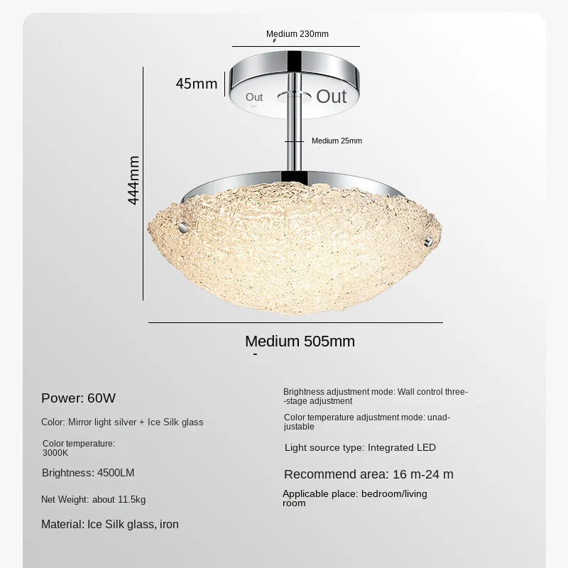 Modern stainless steel pendant light with minimalist crystal bar - vue 9 sur 9