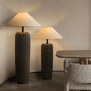 Japanese antique pottery pot floor lamp