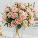 Artificial peony bouquet for weddings and home decor
