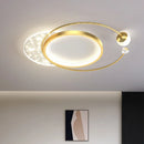Nordic style gold LED ceiling light for the whole house