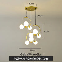 Nordic glass ball decorative and creative lamp