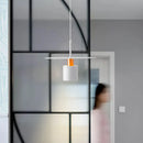 Contemporary metal pendant light for restaurant and bar