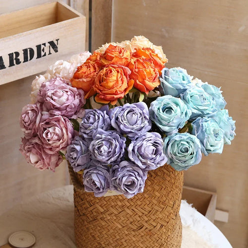 Artificial rose bouquet for decoration and photography - vue 3 sur 13
