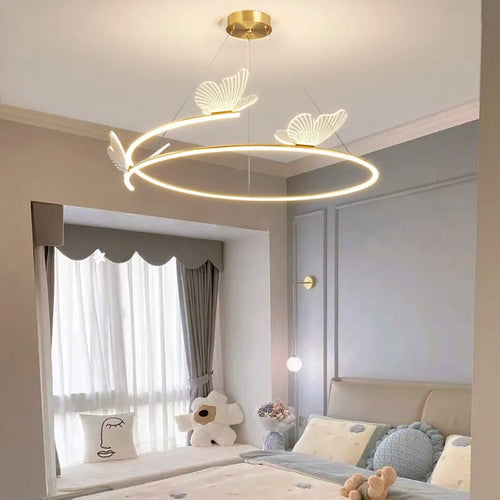 LED butterfly chandelier fashion creativity home - vue 4 sur 9