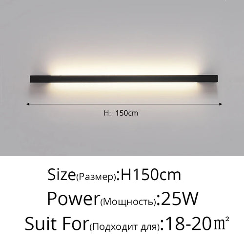 Modern Minimalist LED Strip Wall Light - vue 15 sur 16