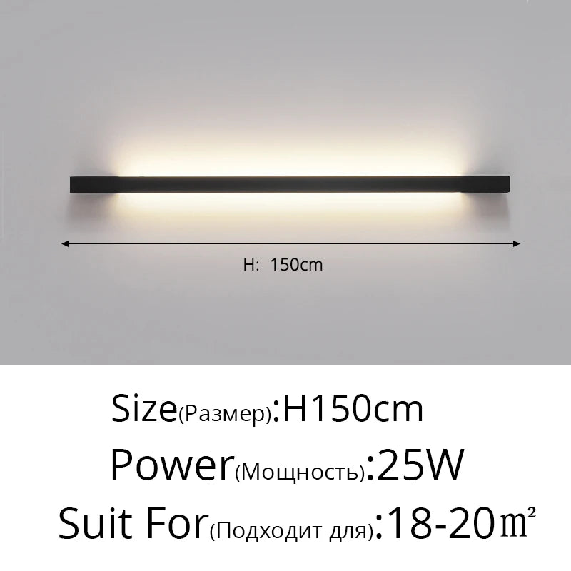 Modern Minimalist LED Strip Wall Light - vue 15 sur 16