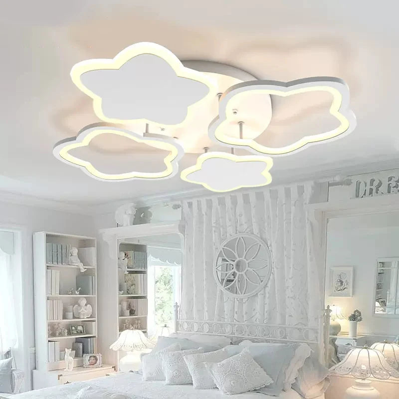 pentagonal star led ceiling light creative decoration for children